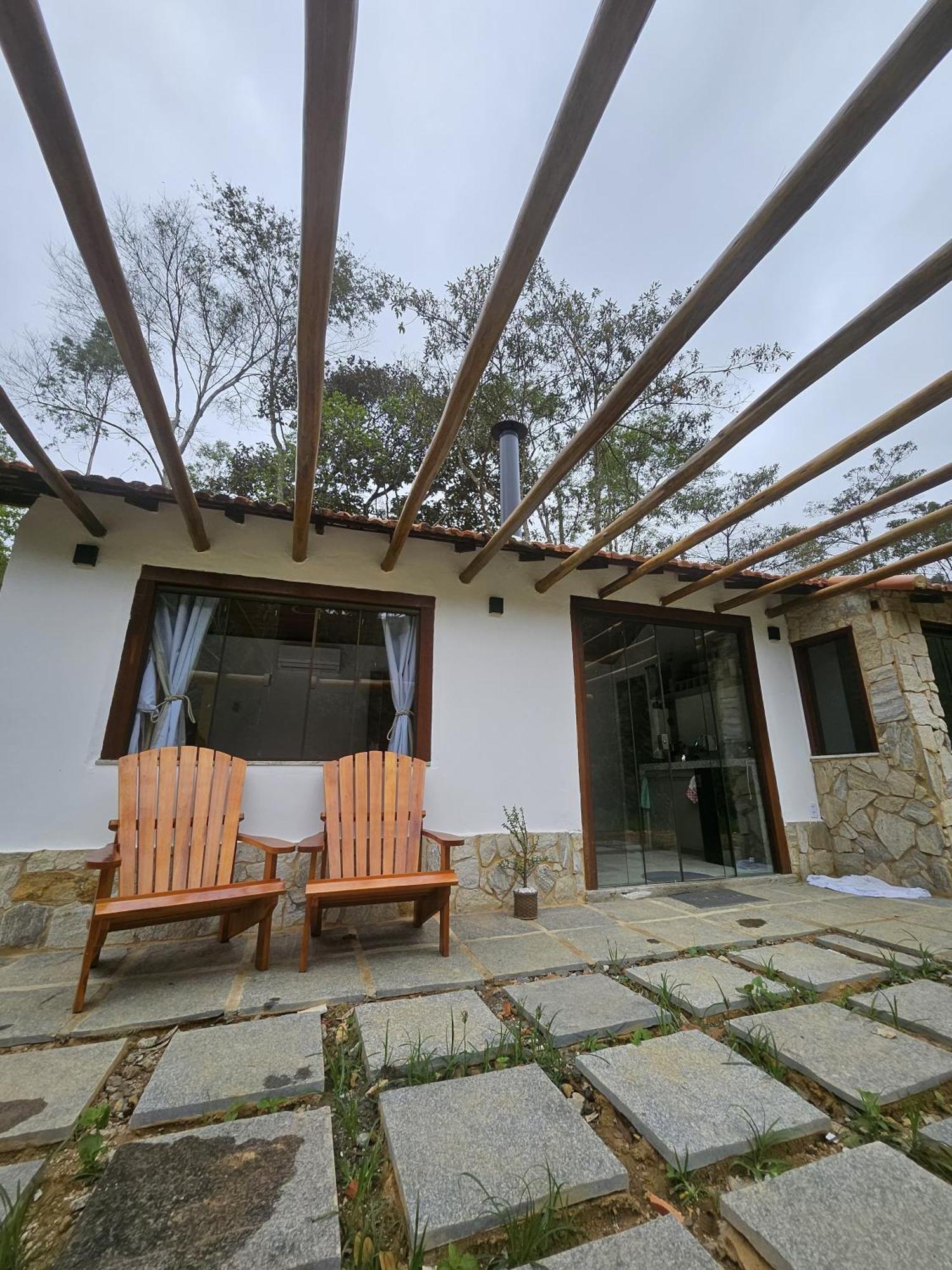 Casa Di Pedra Com Linda Vista Para Natureza - Miguel Pereira Eksteriør billede