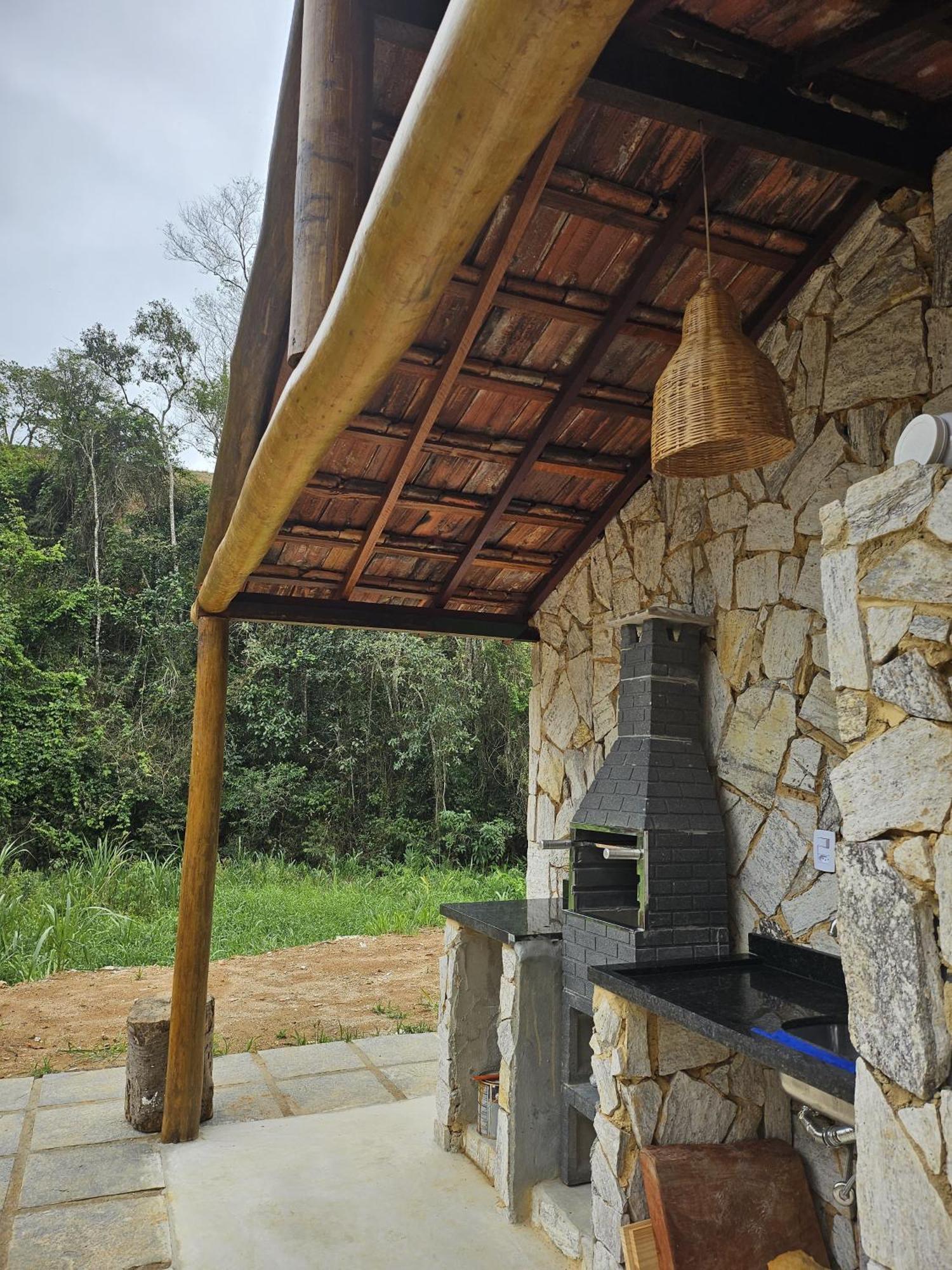 Casa Di Pedra Com Linda Vista Para Natureza - Miguel Pereira Eksteriør billede