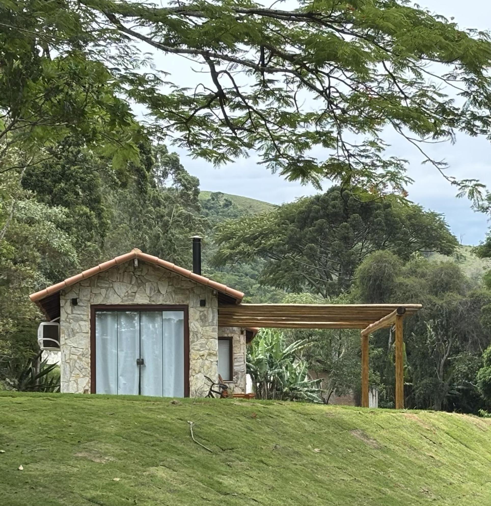 Casa Di Pedra Com Linda Vista Para Natureza - Miguel Pereira Eksteriør billede