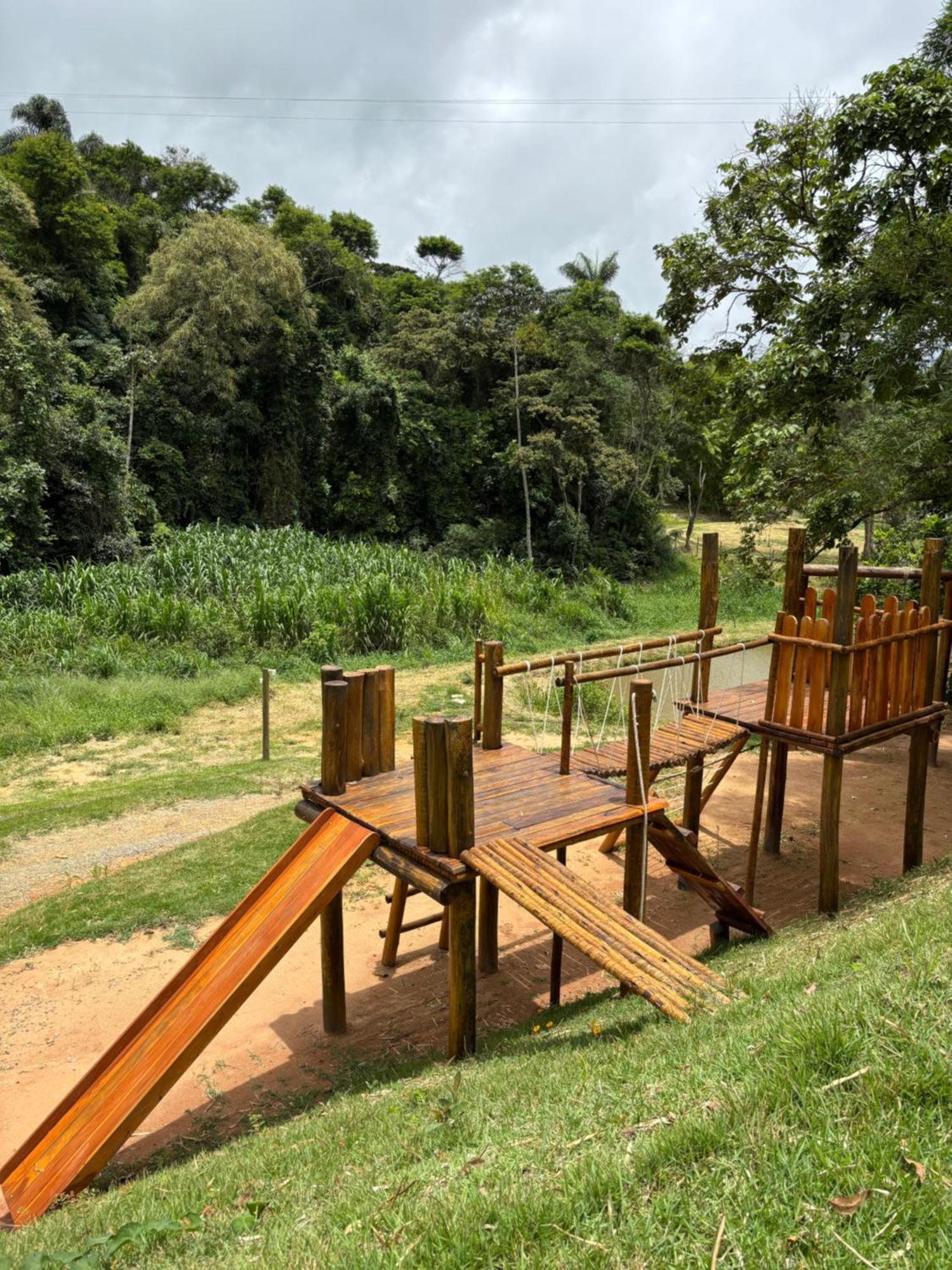 Casa Di Pedra Com Linda Vista Para Natureza - Miguel Pereira Eksteriør billede