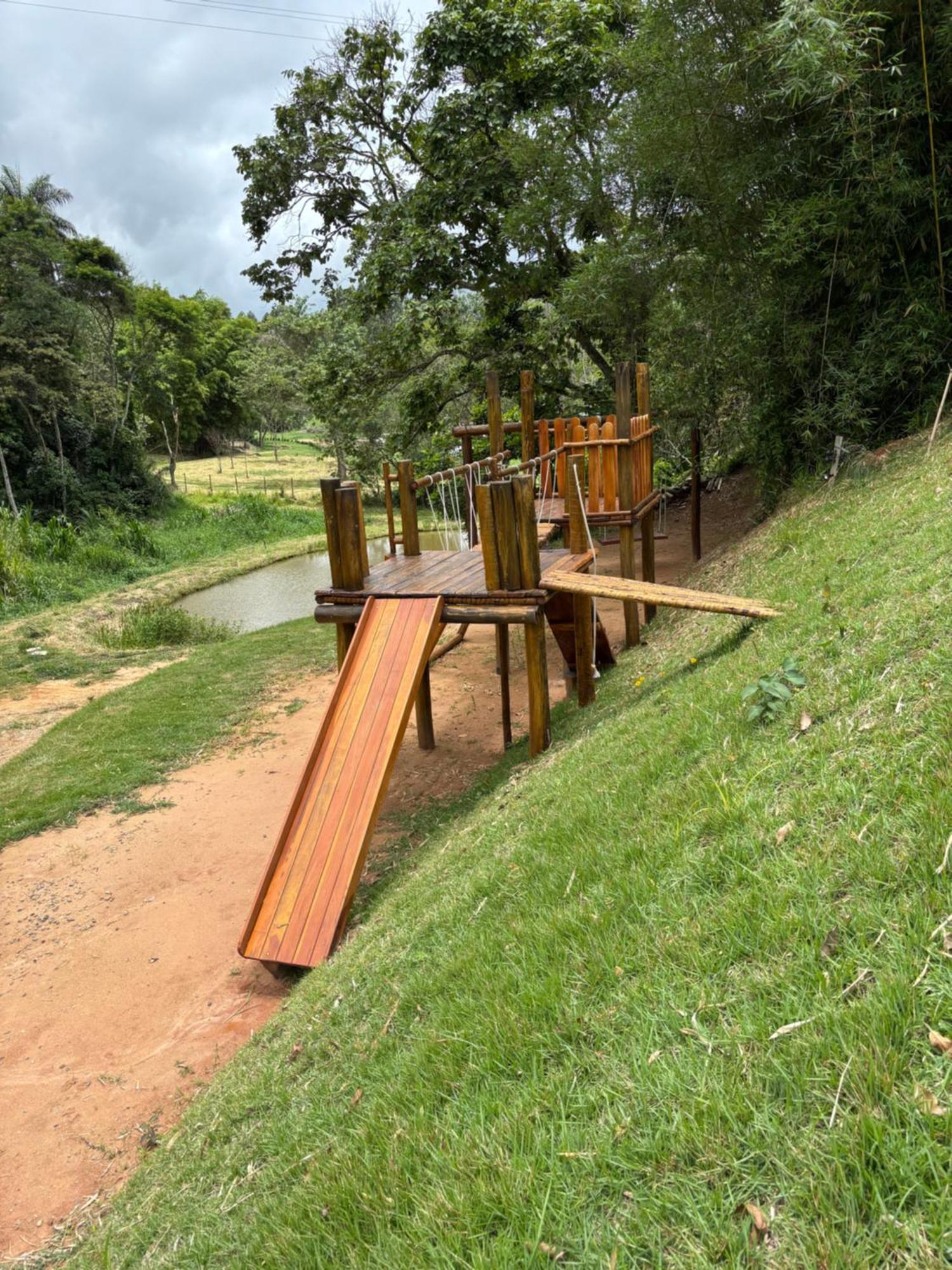 Casa Di Pedra Com Linda Vista Para Natureza - Miguel Pereira Eksteriør billede